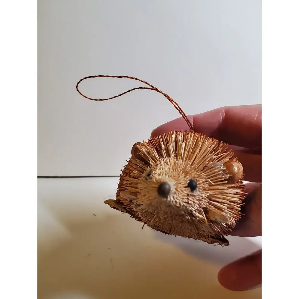 Natural Fiber Ornament - Hedgehog